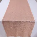 Roségold Pailletten Tischläufer für Hochzeitsfeier Dekoration, glitzernde Tischdeko. - 30*275cm / Roségold