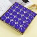 Velas de té perfumadas moradas en caja, cera sin humo para boda fiesta decoración del hogar 50pz - Púrpura