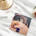 Bracelet tressé en cristal rose fait à la main avec charm, bijoux de poignet réglables pour femmes - Quartz Rose Renard