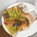 French vintage oil painting style cotton small square scarf, elegant floral print neckerchief. - Yellow Tone Oil Painting Floral