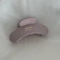 Matte gold letter hair claw clip large cloud shape grab hairpin for thick hair styling accessories - Small Fan Gold-Labeled Hair Claw / Pink