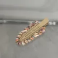 Color-block wool woven duckbill hair clip, cute sweet style bangs clip for women autumn winter. - Seamless Clip / Apricot
