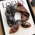 Pañuelo cuadrado pequeño de seda retro, elegante accesorio de moda para mujer y hombre. - Paisley Ruyi