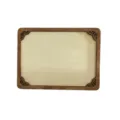 Detalle de marco de bordado DIY de madera, diseño de esquina tallada, accesorio de artesanía. - 7*9 Doble Capa Placa Base Gruesa Estilo 2
