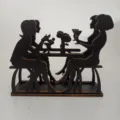 Portatovaglioli in legno stile nordico e decorazione silhouette da scrivania casa 1pz - Stile Personaggio