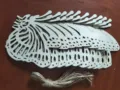 Ensemble de bricolage papillon creusé en bois avec corde de jute pour décoration maison. - Grand Papillon Aile / 10 Pièces/Pack