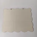 Placa de madera cortada por láser letrero colgante DIY rodaja de madera sin terminar - Estilo 2