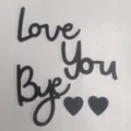 Decorazione da tavola in legno lettere Love You Bye ornamenti di legno per festa casa - Stile 5