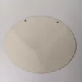 Letrero de madera ovalado sin terminar con dos agujeros, ideal para manualidades y pintura DIY. - Estilo 1