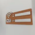 Hölzernes WLAN-Passwort-Schild Wandbehang drahtloses Netzwerk-Indikator-Wohnaccessoire - Braun
