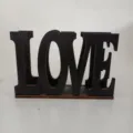 Porta fazzoletti in legno stile nordico LOVE scatola portaoggetti da scrivania 1pz - Stile Love