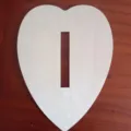 Coeur en Bois Artisanat DIY Piece Creuse Tranche de Bois Naturel Decoration Variante - Feuille de Cœur