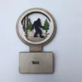 Décoration de bureau en bois Bigfoot, variante d'ornement de table forêt Sasquatch. - Singe