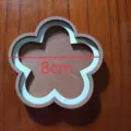 Marco de bordado de flor de madera accesorio de manualidades pieza de madera 8cm - Forma de Ciruela