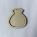 Marco de bordado DIY de madera con forma de bolsa de dinero accesorio imán nevera. - Color Madera Natural 7.5*8.4 Estilo 8 Dos Capas