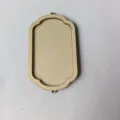 Marco de bordado DIY de madera en blanco, base de colgante de madera para decoración de imán - Color Madera Natural 5.5*9.7 Estilo 9 Dos Capas
