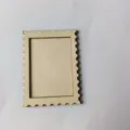 Marco sello de madera DIY bordado imán de nevera accesorio pieza de madera en bruto. - Color Madera Natural 6.5*9 Estilo 10 Dos Capas