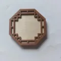 Marco octogonal hueco de madera accesorio de imán de nevera bordado de bricolaje - 8*8 Placa Base Gruesa Borde Diamante Estilo 1