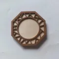 Marco de bordado octogonal de madera accesorio de bricolaje para decoración artística - 8*8 Placa Base Gruesa Borde Diamante Estilo 2