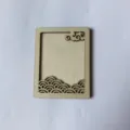 Accesorios de Marco de Fotos de Madera DIY con Diseño Tradicional de Nubes Olas Pieza - Color Madera Natural 7*9 Estilo 6 Dos Capas