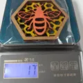 Sous-verre abeille en bois nid d'abeille 3D creux artisanat decoration de table bureau - Style 3D / 1 Pièce