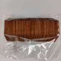 Wooden hexagonal coasters DIY blank wooden pieces stacked craft set in transparent bag - 50 Pcs Pack (5.8x5.8cm) / Natural Wood Color