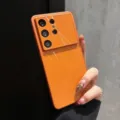 Orange CD texture shockproof protective phone case for Samsung S26 Ultra S25 FE S24 - Original CD Texture-Orange (S26)