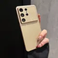Gold CD texture phone case for Samsung S26 Ultra S25FE full coverage protective cover - Original CD Texture-Khaki Gold (S26)