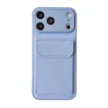 Litchi texture PU leather phone case with card holder and camera protection for iPhone 18 Pro. - Litchi Texture Card Holder Wallet (Light Blue) / iPhone 18 Pro Max