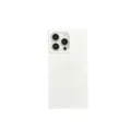 White square phone case for iPhone 15 14 Pro Max protective cover sleek minimalist - Square Glossy White / iPhone16