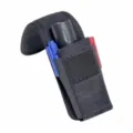 Detalle de bolsa de herramientas de tela oxford negra, funda de cinturón táctica para linterna. - Funda de Herramientas (Versión de Cierre de Cardillo)