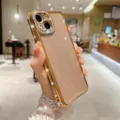 Fundaje de teléfono de lujo con diamantes de imitación y purpurina para iPhone brillante. - iphone7p/8p / Dorado