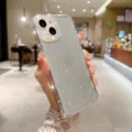 Funda para teléfono con pedrería brillante compatible con iPhone, protector transparente - iphone7p/8p / Transparente