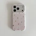 Cute pink colorful stars phone case for iPhone, stylish rounded edge protective back cover. - Back Cover / iPhone 17/18 / Pink Base_Single Case