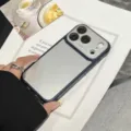 AG frosted phone case with large camera window for iPhone, sleek design and reliable protection. - Dark Blue / iPhone17