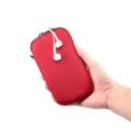 Bolsa de teléfono con cremallera elástica roja bolso de mano móvil universal accesorio compacto - 4.7-5.4 Pulgadas / Rojo