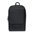 Close up of black nylon phone pouch detail, durable oxford cloth waist bag with hanging hook. - Black / Universal 6.5 Inch (And Below)