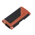 Men leather phone holster belt pouch oxford cloth waist bag with magnetic closure and card slot - Fits Length 140mm / Black