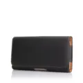 Funda de cinturón de cuero negro para teléfono móvil, bolsa de cintura horizontal. - Para 7P/6P/8P / Textura de Lichi (Negro)