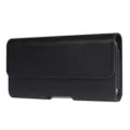Étui horizontal universel pour téléphone en cuir PU noir avec passant de ceinture. - 6.1-6.3 Pouces Universel / Noir