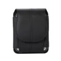 Fundas de cuero para teléfono para Samsung Galaxy Z Flip3 5G, bolso de cinturón negro. - Negro / Tipo Plegable Universal
