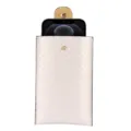 Custodia per cellulare in pelle intrecciata per smartphone da 6.9 pollici marsupio - Beige