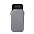 Grijs elastisch telefoonhoesje met rits, zachte beschermtas voor dagelijks gebruik en reis. - Grijs / 4.7-5.4 Inch