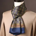 Dunhuang Gold Paisley - Blue