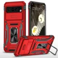 Funda protectora resistente para teléfono Google Pixel con cubierta de cámara roja. - Pixel 10 Pro XL / Rojo China