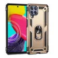Funda protectora de armadura resistente con soporte de anillo para Samsung M53 M33 M13 M23 F12 - Estilo de Cubierta Trasera (M535G) / Dorado
