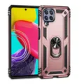 Robuuste harnas telefoonhoesje met 360 graden ringstandaard en valbestendig design. - Back Cover Stijl (M535G) / Roségoud