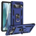 Funda protectora militar resistente para Google Pixel con soporte de anillo antichoque - Azul / Pixel 10 Pro XL