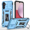 Funda protectora resistente con soporte de anillo y cubierta de cámara para máxima protección. - A17 / Azul marino