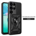 Ανθεκτική θήκη τηλεφώνου για Samsung S25 Ultra με συρόμενη προστασία κάμερας μαύρη - Για S26 / Μαύρο